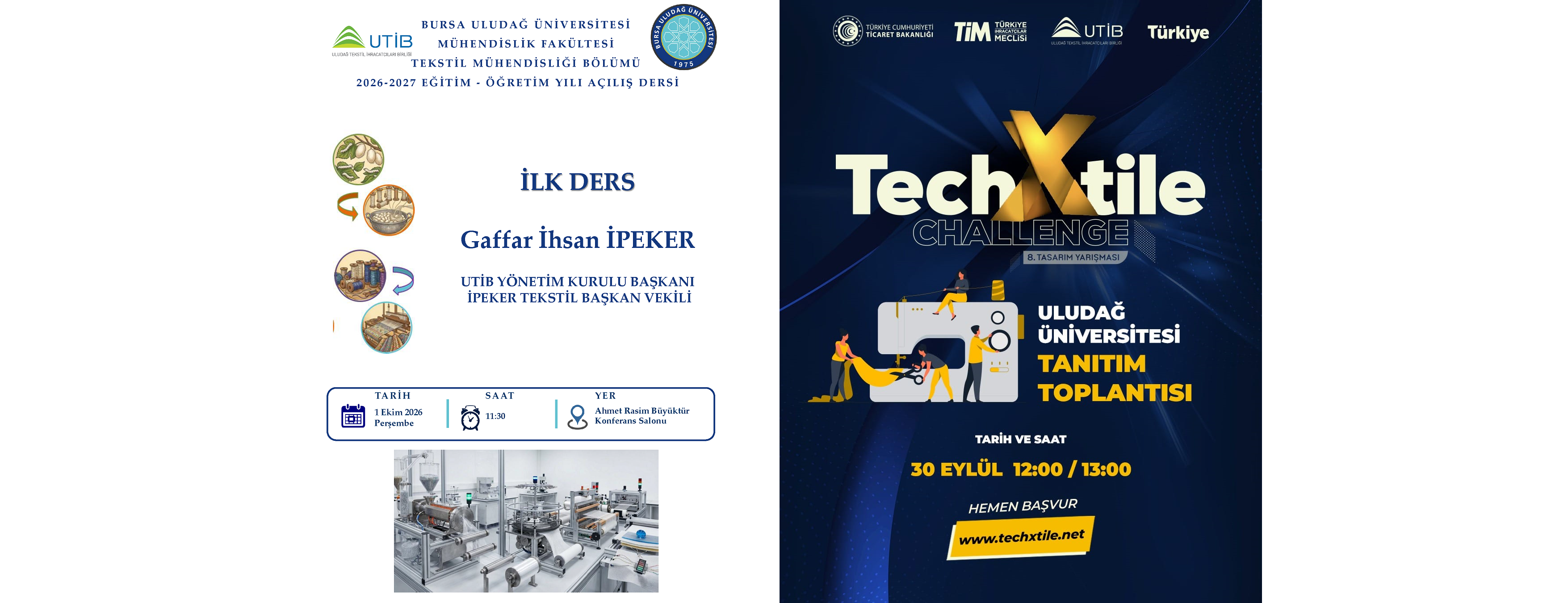 2026-2027 Eğitim -Öğretim Yılı Açılış Dersine Tüm Öğrencilerimiz Davetlidir.